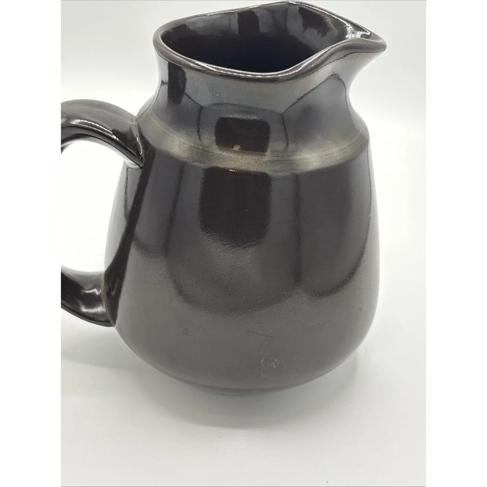 Vintage Franciscan Madeira Pitcher 32 oz Brown Green Earthenware Stoneware 7